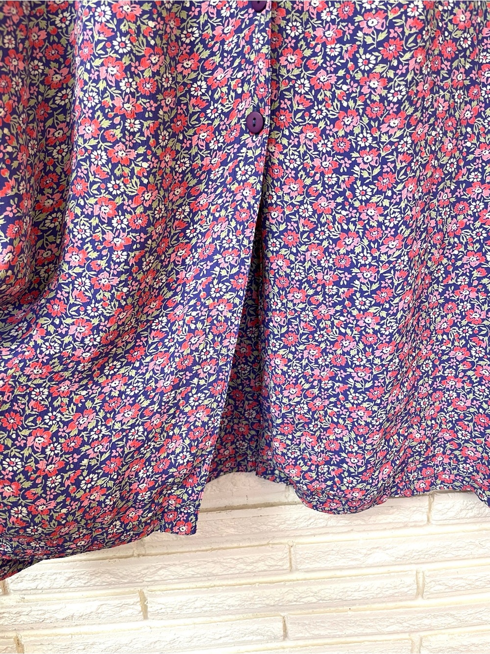 April Cornell Vintage Sleeveless Maxi Dress S Ditsy Floral Cottagecore Grunge - Picture 6 of 16